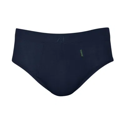 ZD ZERO DEFECTS MEN'S MINI BRIEFS EGYPTIAN COTTON - PREMIUM COMFORT - COLOR DARK BLUE