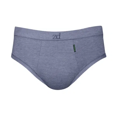 ZD ZERO DEFECTS MEN'S MINI BRIEFS EGYPTIAN COTTON - PREMIUM COMFORT - COLOR DENIM BLUE