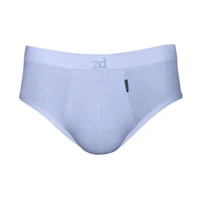 ZD ZERO DEFECTS MEN'S MINI BRIEFS EGYPTIAN COTTON - PREMIUM COMFORT - COLOR LIGHT BLUE