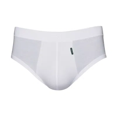 ZD ZERO DEFECTS MEN'S MINI BRIEFS EGYPTIAN COTTON - PREMIUM COMFORT - COLOR WHITE