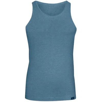 ZD ZERO DEFECTS MEN'S NEPTUNO TANK TOP SOY FIBER – ANTIBACTERIAL & LIGHTWEIGHT FIT - COLOR DENIM BLUE