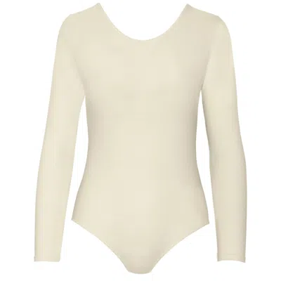 ZD ZERO DEFECTS WOMEN'S NEUTRALS LONG-SLEEVE BODY – ELEGANT FIT WITH SOY FIBER - COLOR NATURAL