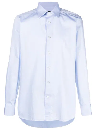 ZEGNA BUTTON-UP COTTON SHIRT