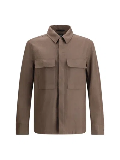 ZEGNA ZEGNA BUTTONED OVERSHIRT