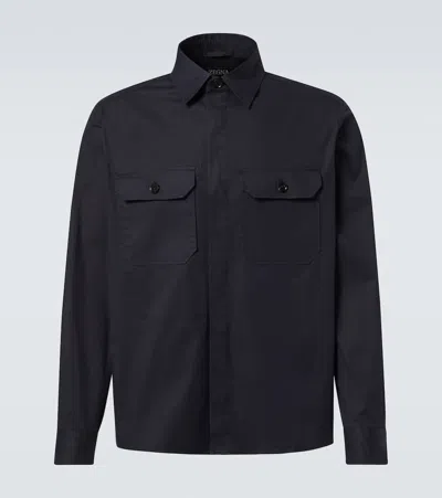 ZEGNA COTTON-BLEND SHIRT