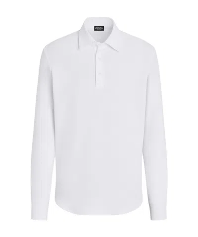 ZEGNA ZEGNA LONG-SLEEVED POLO SHIRT