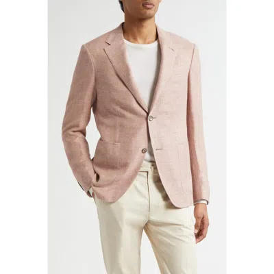 ZEGNA ZEGNA CROSSOVER LINEN, WOOL & SILK BLEND SPORT COAT