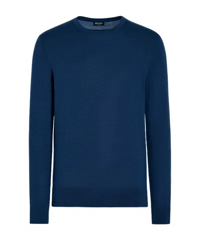 ZEGNA Z ZEGNA LONG SLEEVED CREWNECK JUMPER