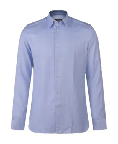 ZEGNA LAPEL LONG-SLEEVED SHIRT