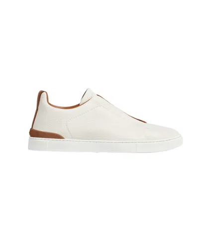 ZEGNA Z ZEGNA ROUND TOE LOW-TOP SNEAKERS