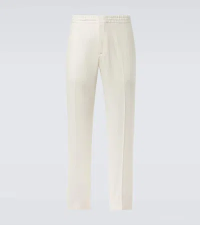 ZEGNA LINEN STRAIGHT PANTS