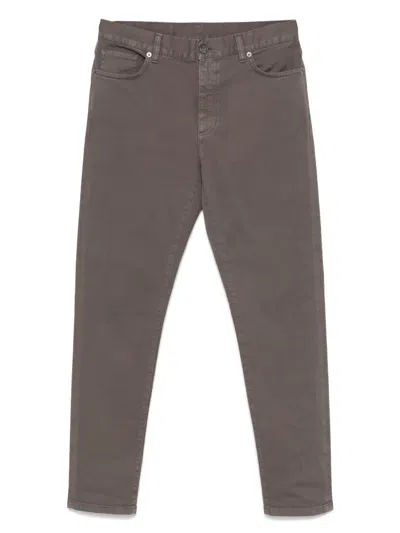 ZEGNA LOGO-PATCH JEANS