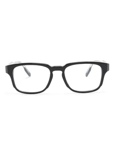 ZEGNA LOGO-PLAQUE SQUARE-FRAME GLASSES