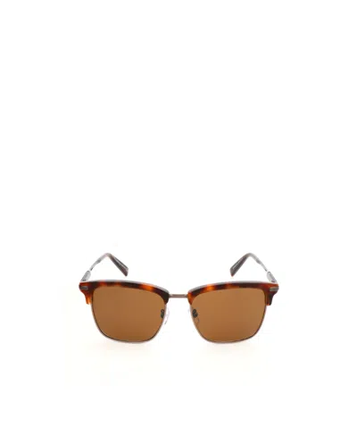 ZEGNA LOGO SQUARE SUNGLASSES