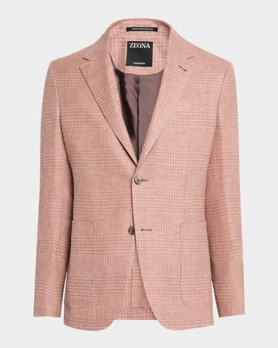 ZEGNA MEN'S CHECK CROSSOVER SPORT COAT