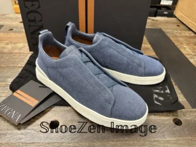 ZEGNA ZEGNA MEN'S SHOES TRIPLE STITCH CANVAS SNEAKER