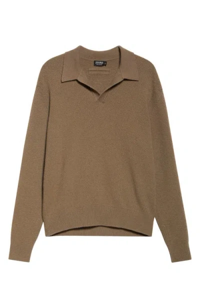 ZEGNA ZEGNA OASI CASHMERE POLO SWEATER