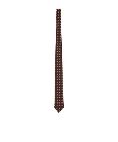 ZEGNA ZEGNA JACQUARD POINTED TIP TIE