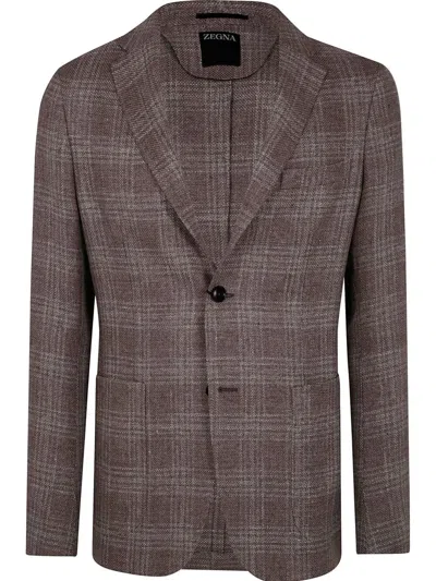ZEGNA WOOL AND LINEN JACKET