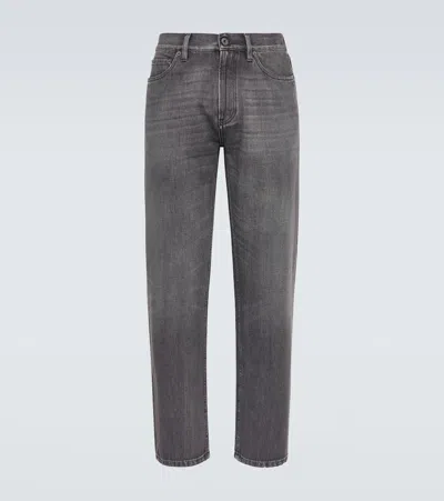 ZEGNA ROCCIA FADED STRAIGHT JEANS