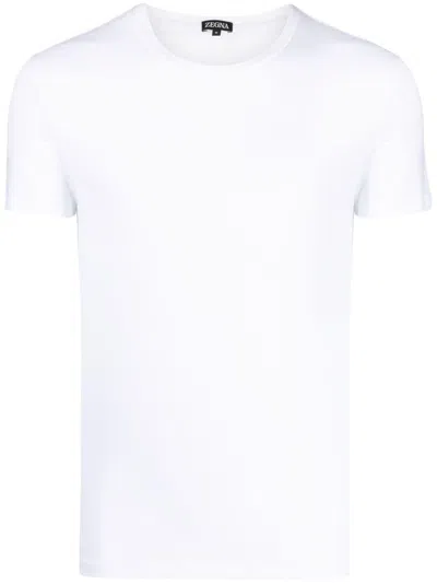 ZEGNA SHORT-SLEEVED STRETCH-COTTON T-SHIRT