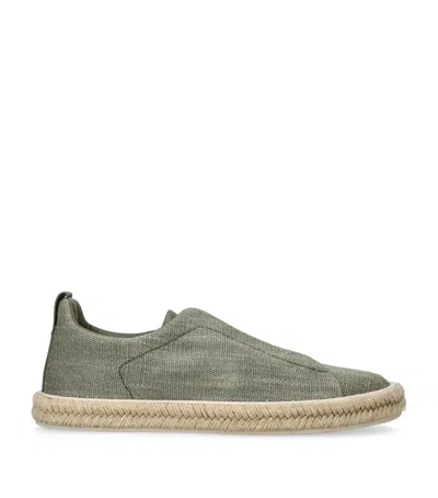 ZEGNA TRIPLE STITCH ESPADRILLES