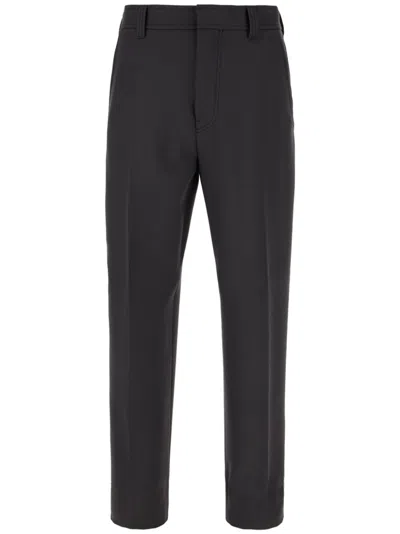 ZEGNA WOOL TAPERED TROUSERS