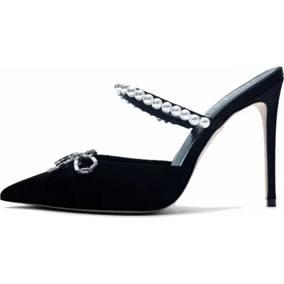 ZENA ZIORA ZENA ZIORA PHILIPPA 100 PEARL STILETTO MULE