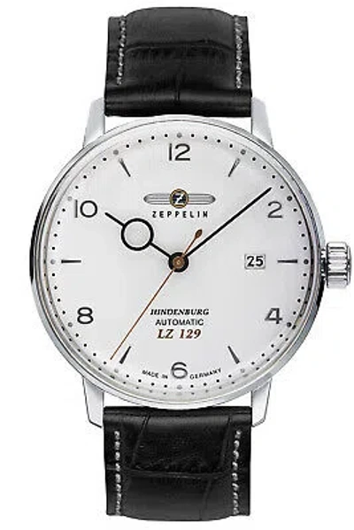 ZEPPELIN ZEPPELIN AUTOMATIC MEN'S WATCH LZ129 HINDENBURG LEATHER STRAP BLACK 8062-1