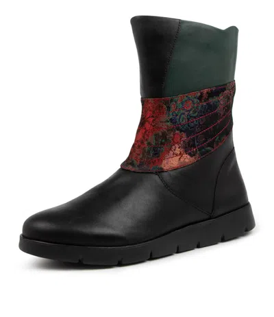 ZIERA SHOES ZIERA MARLONA W BLACK LEATHER WOMENS SHOES CASUAL BOOTS ANKLE