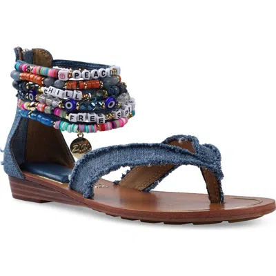 ZIGI ZIGI FAYOLA BEADED ANKLE CUFF SANDAL