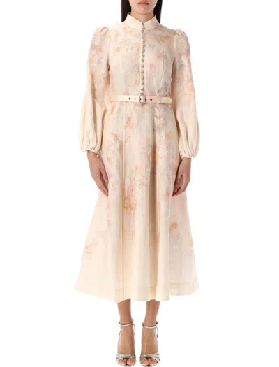 ZIMMERMANN ZIMMERMANN CRUSH BUTTONED MIDI DRESS