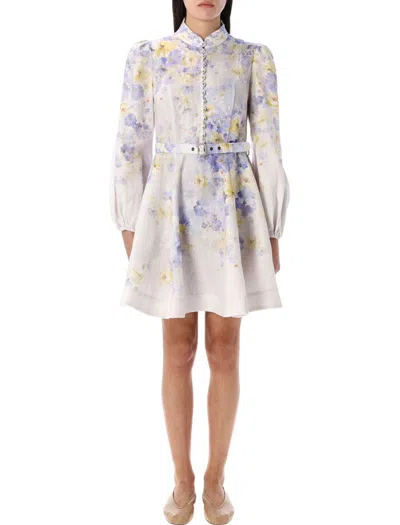 ZIMMERMANN ZIMMERMANN CRUSH BUTTONED MINI DRESS