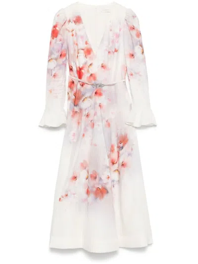 ZIMMERMANN CRUSH MIDI DRESS