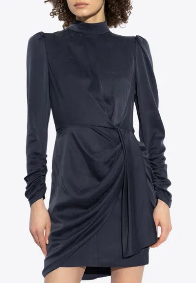 ZIMMERMANN DRAPED SILK MINI DRESS