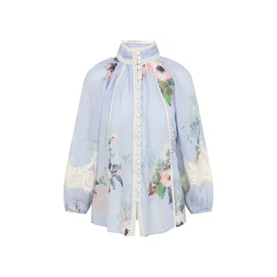 ZIMMERMANN ZIMMERMANN EVERLEY LACE BLOUSE WOMEN