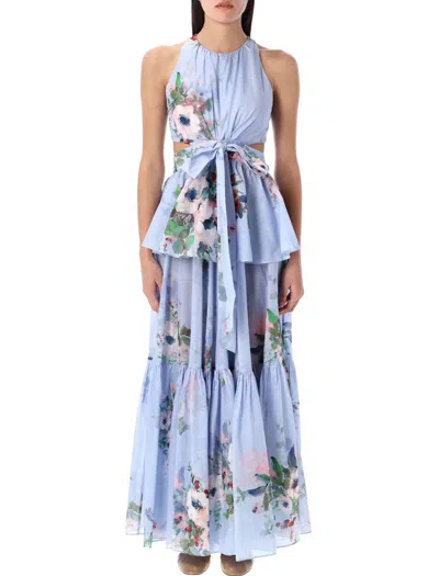 ZIMMERMANN ZIMMERMANN EVERLY DRAPED BOW LONG DRESS