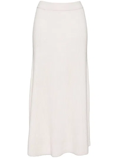 ZIMMERMANN ILLUSTRATION PANELED RIB SKIRT