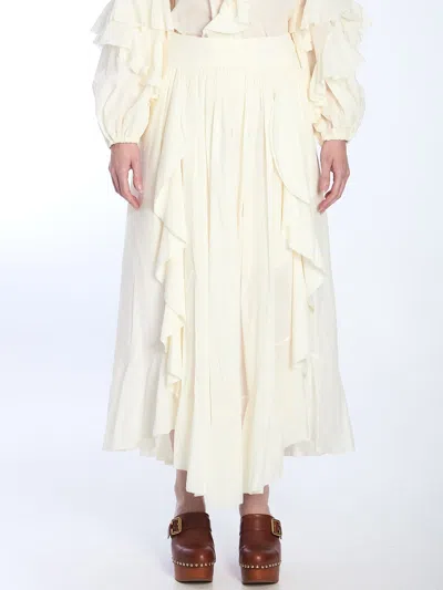 ZIMMERMANN ACACIA RUFFLE MAXI SKIRT