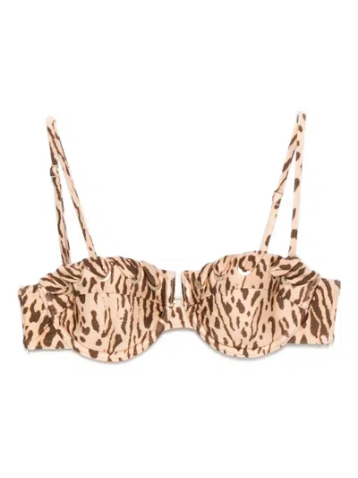 ZIMMERMANN LEOPARD-PRINT BIKINI TOP