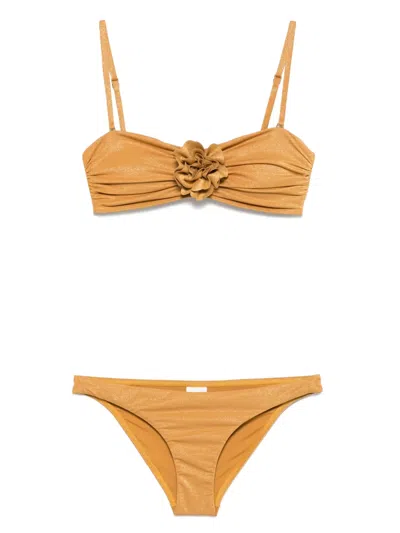 ZIMMERMANN LUCKY FLOWER BIKINI TOP