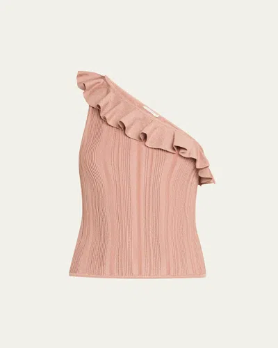 ZIMMERMANN LUCKY METALLIC FRILL TANK TOP
