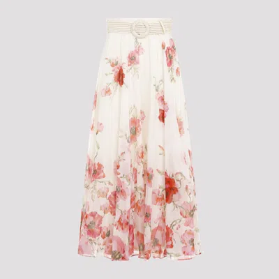 ZIMMERMANN MULTI COLOR LIGHTBURST MAXI SKIRT