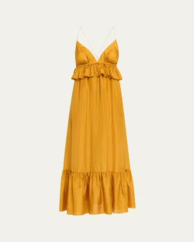 ZIMMERMANN RHIANNON RUFFLE MAXI DRESS