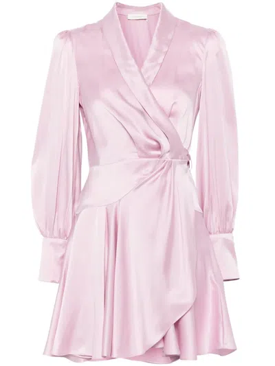 ZIMMERMANN SILK WRAP MINI DRESS