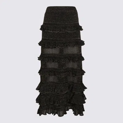 ZIMMERMANN SKIRTS METALLIC BLACK