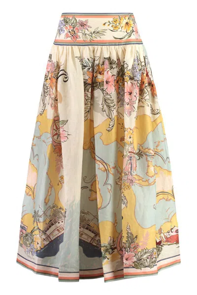 ZIMMERMANN ZIMMERMANN TALLOW MIDI SKIRT