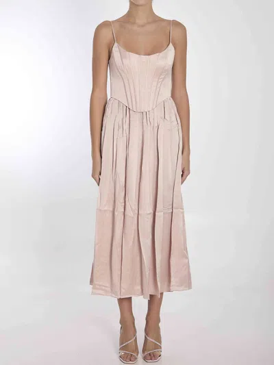 ZIMMERMANN ZIMMERMANN WOMEN CORSET MIDI DRESS