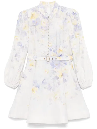 ZIMMERMANN ZIMMERMANN WOMEN CRUSH BUTTONED MINI DRESS