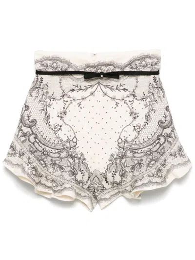 ZIMMERMANN ZIMMERMANN WOMEN CRUSH SILK BLEND SHORTS